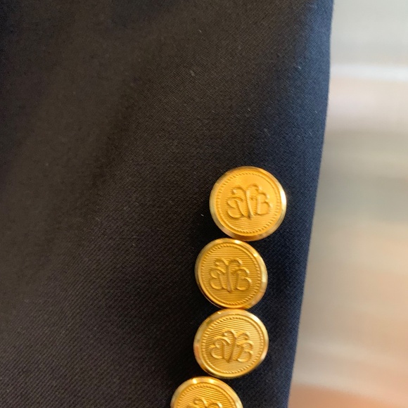 Vintage Brooks Brothers Mens Navy Blue Saxxon Madison Blazer-01 - Picture 9 of 9